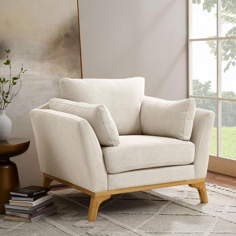 Amazon.com: VANOMi Large-Sized Accent Chair, Thick Cushion Bedroom Reading Chair, Comfortable Living Room Single Sofa, Boucle, Camel : Home & Kitchen Bedroom Reading Chair, Comfortable Living Room, Leather Sofa Chair, Leather Sectional Sofas, Reading Chair, Stylish Living Room, Leisure Chair, Single Sofa, Comfortable Chair