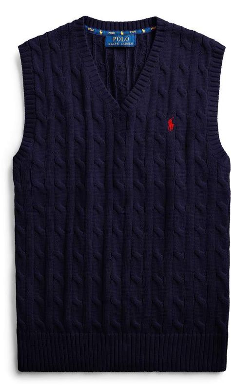 Ralph Lauren Pullover, Sleeveless Jumper, Cotton Jumper, Ralph Lauren Purple Label, Sleeveless Sweater, Clothes Collection, Knit Cotton, Jumpers And Cardigans, Cotton Sweater