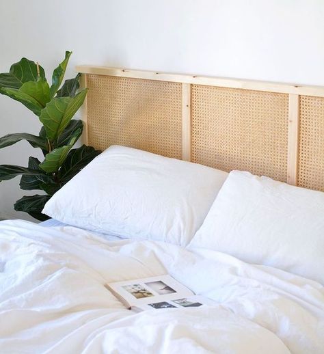 DIY Cane headboard Diy Cane Headboard, Cane Headboard, Suspended Shelves, Diy Rattan, Diy Flower Wall, Diy Side Table, Ikea Ivar, Circular Rugs, Popular Diy