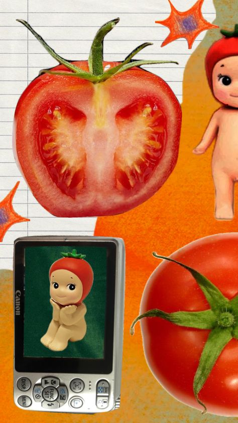 Tomato sunny supremacy #tomato #wallpaper #sonnyangelwallpaper Tomato Wallpaper, Whats Wallpaper, Angel Wallpaper, Scrapbook Book, Sonny Angel, Our Body, Lock Screen Wallpaper, Pretty Wallpapers, Cute Pictures