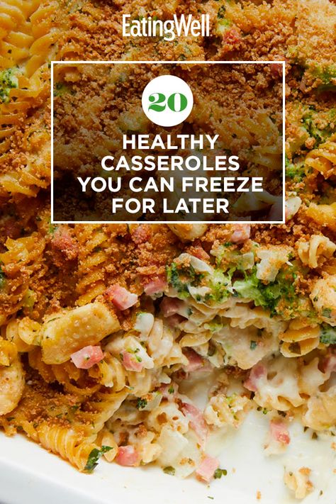 Make Ahead Casseroles To Freeze Healthy, Freezable Casseroles Healthy, Make And Freeze Casseroles, Healthy Freezer Casserole Recipes, Frozen Casserole Recipes Freezer Meals, Casserole Make Ahead, Make Ahead And Freeze Casseroles, Freezer Casseroles Healthy, Casseroles That Reheat Well