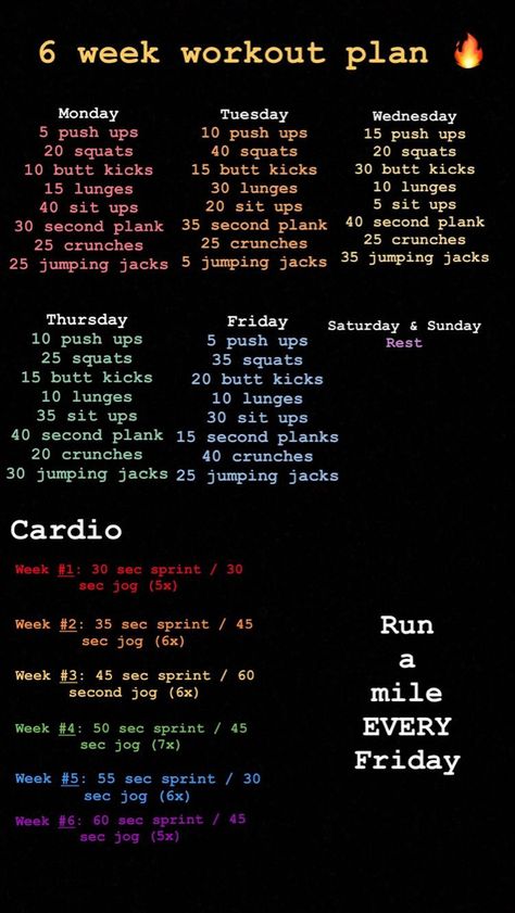 6 Week Workout Plan, Week Workout Plan, 6 Week Workout, Body Fat Loss Workouts, Hiit Workout Plan, Month Workout Challenge, Summer Body Workout Plan, Motivasi Diet, Week Workout