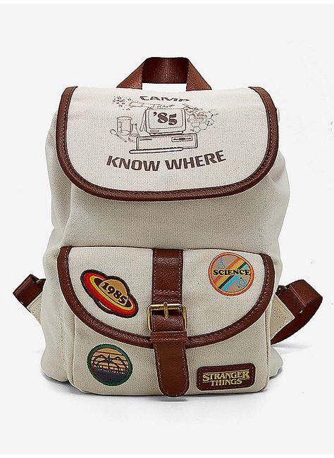 Hot Topic : Stranger Things Camp Know Where Patch Mini Backpack Hot Topic Stranger Things, Stranger Things Merch, Stranger Things Merchandise, Backpack Patches, Nerd Gifts, Stranger Things Meme, Stranger Things Funny, Enola Holmes, Stranger Things Netflix