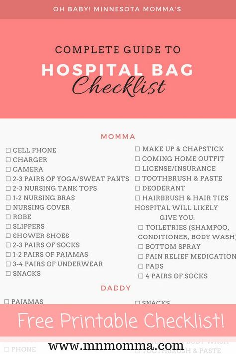 Hospital Bag Checklist for Mom, Baby, and for Dad! Learn all the essentials in this easy printable packing list! This is perfect for pregnancy and preparing for your overnight stay after labor and delivery! Simple and easy to print checklist for mom to be! #checklist #hospitalbag #laboranddelivery #mom #pregnancy #newmomtips #fordad #baby #printable #simplechecklist #musthaves #basics #realistic #newborn #momtips #newmom #hospital #labor #essentials #momtobe Baby List Needs Newborns, Nursing Tank Top, Bag Checklist, Hospital Bag Checklist, Pumping Moms, Baby Sleep Problems, Mom To Be, Bag Essentials, Pregnant Mom