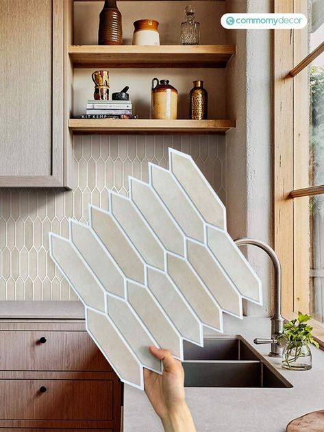 Kitchen Tile Backsplash, 3d Tiles, Tile Stickers, Kitchen Jewelry, Kitchen Tile, Kitchen Tiles Backsplash, Home Tools, Wall Treatments, Painting Supplies