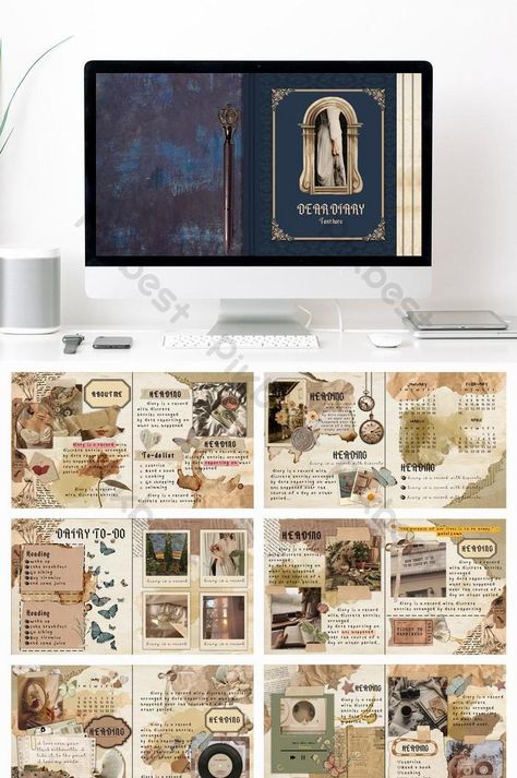 This elegant vintage-style PowerPoint template will add a touch of classic charm to your presentations.  Perfect for capturing the essence of a bygone era, it allows your content to shine with timeless sophistication.   



.#CanvaTemplates #InstagramTemplates #FreeTemplates #IdeasForCanva #SocialMediaDesigns Best Canva Templates, Diary Vintage, Free Business Logo, Canva Instagram Templates, Vintage Template, Business Model Canvas, Templates Instagram, Vintage Elegance, Powerpoint Presentation Templates