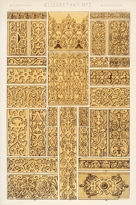 Grammar Of Ornament, 16th Century Art, Owen Jones, Graphic Design Books, Historical Design, Pattern Illustration, Antique Prints, Vintage Pattern, Vintage Colors