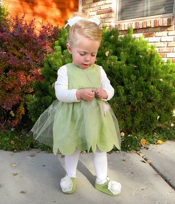 Long Sleeve Tinkerbell Costume, Toddler Tinker Bell Costume, Toddler Tinkerbell Costume, Tinkerbell Costume Kids, Girls Tinkerbell Costume, Diy Tinkerbell Costume, Tinkerbell Halloween Costume, Disney Family Costumes, Bell Costume