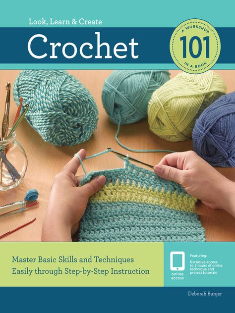 Caron Cake Crochet Patterns, Crochet 101, Half Double Crochet Stitch, Basic Skills, Double Crochet Stitch, Crochet Books, Crochet Applique, Tunisian Crochet, Crochet Videos