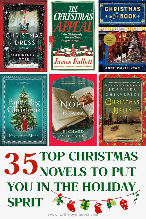 Discover the Magic of Christmas with 35 Top Christmas Novels! 📚🎄 Whether you're into classic tales like 'A Christmas Carol' or craving heartwarming contemporary stories like 'Winter Solstice,' there's a festive read for everyone on your list. Explore the enchanting world of Christmas literature today! #ChristmasBooks #FamousChristmasBooks #HolidayReading Christmas Historical Fiction Books, Christmas Books 2023, Christmas Novels For Adults, Christmas Books For Adults, Novel Suggestions, Christmas Novels, Christmas Reads, Holiday Reading List, Christmas Drama