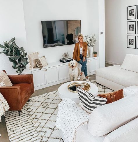 Emily Herren (@champagneandchanel) • Instagram photos and videos Photo Ledge Above Tv, Bedroom Black Windows, Summerhouse Bedroom, Faux Cabinet, Stencil Floor, Perfect Grey Paint, Tv Cords, Photo Ledge, Living Tv