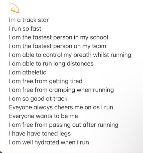 Runners Affirmations, Running Affirmations, Faster Runner, Occult Science, Daily Positive Affirmations, Self Love Affirmations, Positive Self Affirmations, Write It Down, Love Affirmations