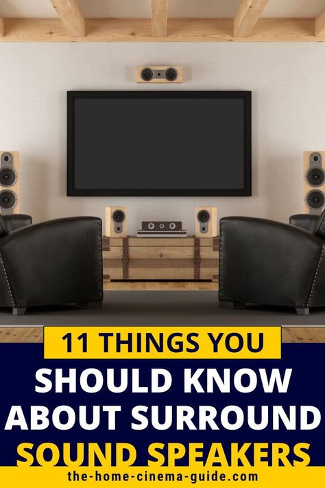 Installing surround sound speakers in your room is a must for any home theater. But it does make things more complicated. Get answers to some common questions in this Q & A. #speakers #surroundsound #hometheater Surround Sound Speakers Hide, Surround Sound Living Room, Surround Sound Ideas, Living Room Speakers, Audiophile Room, Room Speakers, Home Theater Surround Sound, Home Theater Installation, Woofer Speaker