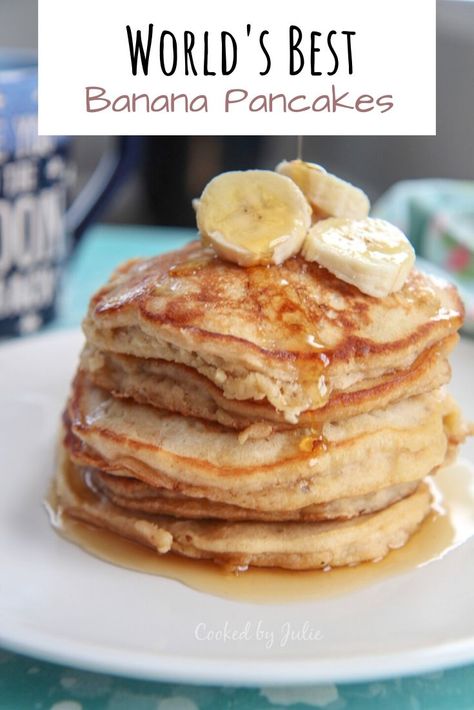 Banana Walnut Pancakes, Easy Banana Pancake Recipe, Walnut Pancakes, Easy Banana Pancakes, Savory Cakes, Banana Pancake, Banana Pancakes Recipe, Banana Slices, Pancake Recipe Easy