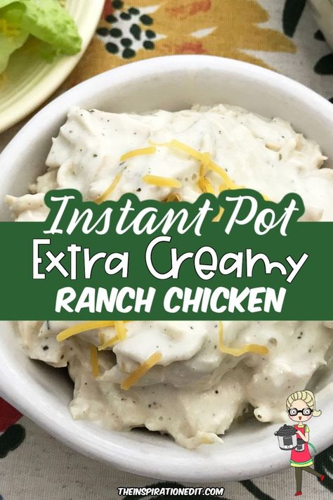 Ranch Chicken Instant Pot, Instant Pot Ranch Chicken, Chicken Instant Pot Recipe, Cheesy Ranch Chicken, Chicken Poutine, Burrito Chicken, Ranch Chicken Recipe, Cheesy Ranch, Chicken Instant Pot