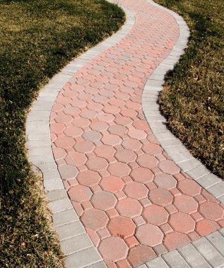 Backyard Revamp, Patio Paradise, Paver Patterns, Yard Pathway, Paving Block, Brick Pathway, Front Walk, Walkway Design, Brick Path