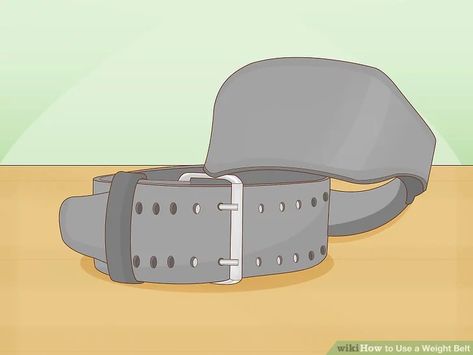 How to Use a Weight Belt: 9 Steps (with Pictures) - wikiHow Valsalva Maneuver, Raise Blood Pressure, Overhead Press, Lift Heavy, Bicep Curls, Bench Press, Powerlifting, Velcro Straps, Being Used