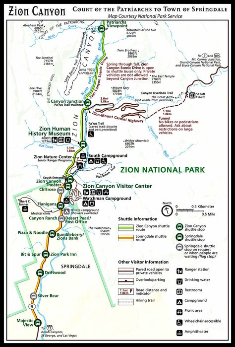 Temple of Sinawava to Canyon Junction Shuttle Map Mt Zion National Park, Utah Roadtrip, Temple Of Sinawava, Travel Utah, Utah National Parks Road Trip, Utah Parks, Zion Park, Utah Trip, Trip To Grand Canyon