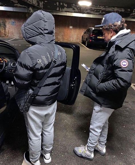 @realestdripuk on Instagram: “Who Wore The Grey Tech Better? ❄️ SWIPE (1-4) Follow 👉 @realestdripuk for more 💧 Follow 👉 @realestdripuk for more 💧 - Like Comment & Share…” Uk Drip Outfits Men, Uk Drip Outfits, Drip Outfits Men, Drip Outfits, Uk Drill, Uk Drip, Drip Fits, 90s Fashion Outfits Hip Hop Party, Drippy Outfit