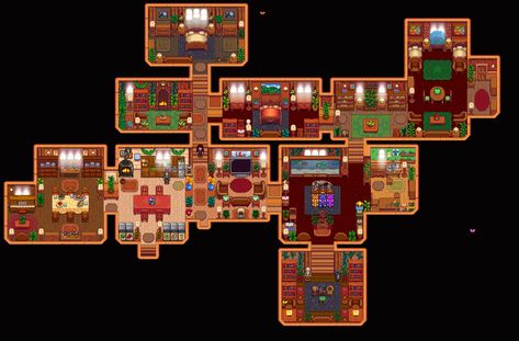 Stardew House, Stardew Farms, Stardew Valley Layout, Stardew Valley Tips, Stardew Valley Farms, Valley Game, Farm Layout, Farm Design, Farmhouse Interior