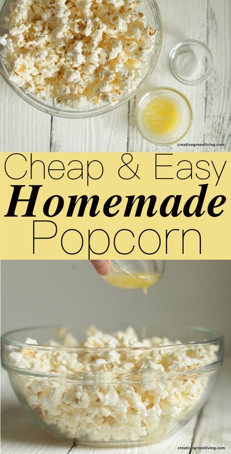 Popcorn In The Microwave, Diy Microwave Popcorn, Homemade Microwave Popcorn, Popcorn At Home, Popcorn Recipes Easy, Microwave Popcorn Bag, How To Make Popcorn, Homemade Popcorn, Popcorn Bags