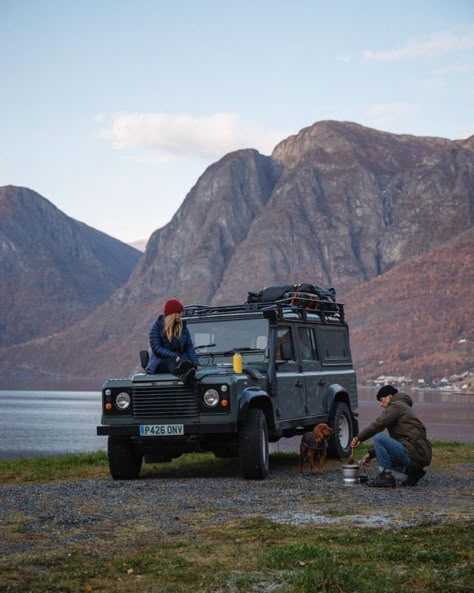 Truck Camping Setup, Camping Setup Ideas, Land Rover Defender Expedition, Land Rover Camping, Camping Setup, Defender Camper, Defender 130, Camping Set Up, Long Road Trip