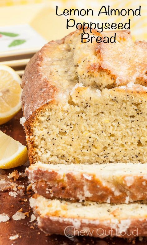 Almond Poppy Seed Bread, Poppyseed Bread, Poppy Seed Bread, Magically Delicious, Almond Bread, Seed Bread, Yummy Healthy Snacks, Lemon Poppyseed, Monkey Bread