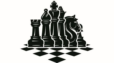 Chess Logo, Logo Club, African House, Chess Club, Chess Game, Silhouette Art, Chess Pieces, Sphynx, Windows 7