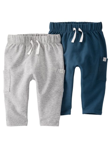 PRICES MAY VARY. 95% Organic Cotton, 5% Elastane Imported Pull On closure Machine Wash Certified organic by the Global Organic Textile Standard (GOTS) 2-pack joggers for baby Side pockets Smoothie Healthy, Neutrogena Makeup, Gray Winter, Baby Bottoms, Cotton Sweatpants, Baby 2, Carters Baby, Little Outfits, Baby Pants