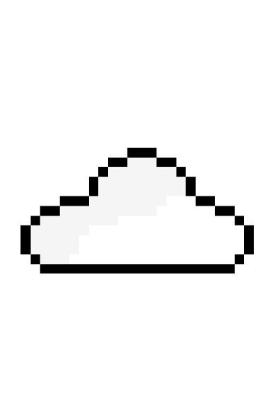 Free to use ! Cloud Pixel Art, Cloud Art, Time Photo, Easy Drawings, Pixel Art, Art