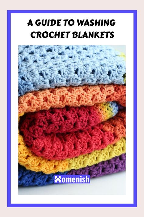 Crochet blankets are a beautiful and versatile addition to any home. But how do you wash them without ruining them? Backing Crochet Blanket With Fabric, Soften Crochet Blanket, How To Add Width To Crochet Blanket, How To Wash Crochet Blanket, Lining Crochet Blanket With Fabric, Bedroom Guide, Clever Organizer, Types Of Fibres, Wet Towel