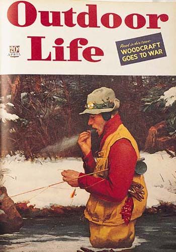 Outdoor Life Magazine, Outdoor Magazine, Life Magazine Covers, Duck Blind, Fly Fishing Art, Campfire Stories, Blind Dog, Hunting Art, Life Cover