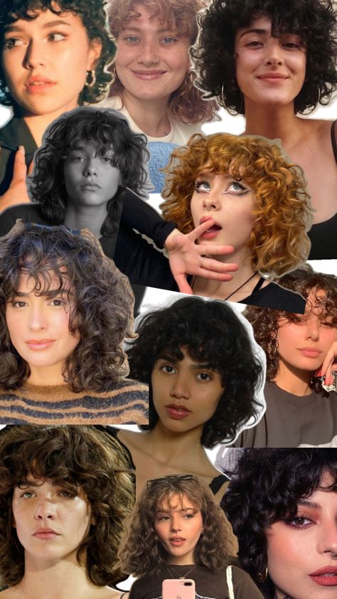 Haircuts For Frizzy Hair, Natural Curly Hair Cuts, Hair Dyed, Hair Inspiration Short, Short Curly Haircuts, Haircuts For Wavy Hair, Clip Hairstyles, Ribbon Hairstyle, Haircuts For Curly Hair