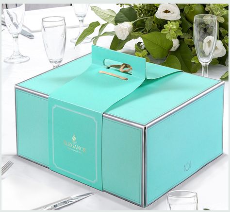 beautiful cake box, click it for more detail.we can customize your box with great artwork. Cake Box Cake, Cake Boxes Packaging, Bakery Packaging Design, Food Box Packaging, Bakery Items, Baking Packaging, Box With Handle, Dessert Packaging, Bakery Box