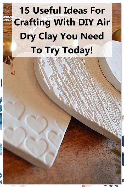 Discover the endless possibilities of crafting with DIY air dry clay! In our latest article, "15 Useful Ideas For Crafting With DIY Air Dry Clay You Need To Try Today," we share innovative projects that inspire creativity and elevate your crafting skills. From unique home decor to personalized gifts, these ideas will ignite your imagination and make your crafting experience enjoyable. Dive into the world of DIY air dry clay and unleash your artistic potential! Air Dry Modeling Clay Ideas, Beginner Air Dry Clay Projects, Crayola Air Dry Clay Projects, Air Dry Clay Decor, Crayola Air Dry Clay, Useful Ideas, Diy Air Dry Clay, Diy Silicone, Air Dry Clay Projects