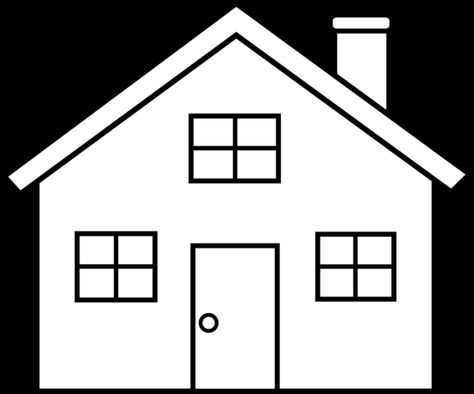 House Outline Clipart Black And White | Clipart Panda - Free ... Simple House Drawing, House Outline, Cc Cycle 1, House Clipart, House Template, Free Clipart Images, House Sketch, Simple Line Drawings, House Quilts