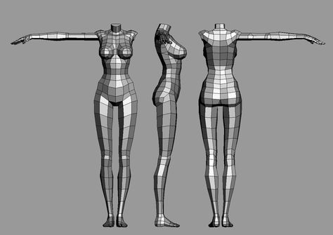 . Female Character Reference, Human Anatomy Female, Face Topology, Blender Character Modeling, Maya Modeling, Character Reference Sheet, Character Rigging, Low Poly Character, Character Turnaround