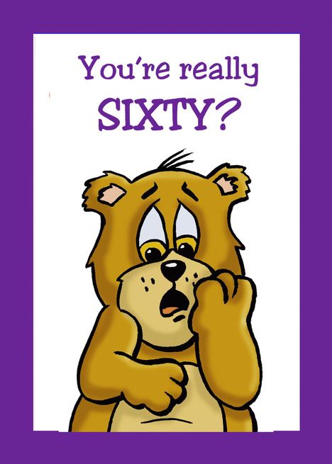 Sixtieth Birthday Card With a Cartoon Bear You&rsquo;re Really Sixty? card Zoo Animals Photos, Fiftieth Birthday, Turning Thirty, Sixtieth Birthday, Forty Birthday, Fifty Birthday, Thirty Birthday, Business Card Design Inspiration, Animals Photos