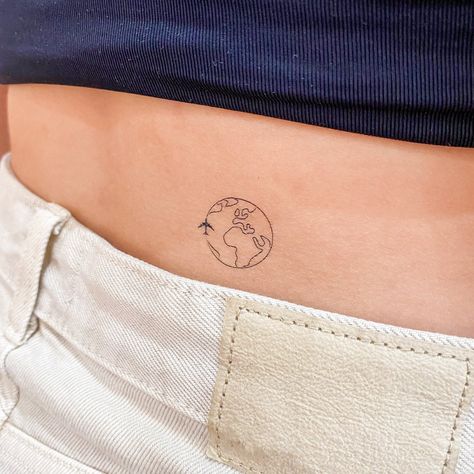 Planet earth temporary tattoo. Set of three. Size: 1 in / 2.4 cm (width) This temporary tattoo is: * Safe & non-toxic * FDA-compliant and fun for all ages * Free shipping in orders over $10! * 20% off when you buy 3 items (+ Free Shipping), code: 3PLUS Temporary Little Tattoos last on average 2-5 days. We suggest placing on oil-free areas where skin does not stretch and keep them clean! Check us out! instagram.com/little.tattoos pinterest.com/littletattoos facebook.com/officiallittletattoos officiallittletattoos.tumblr.com twitter @little_tattoos Wholesale inquiries, custom designs, collaborations or ideas? Email us: ilove [at] littletattoos [dot] com Half World Tattoo, Earth Fine Line Tattoo, Minimalist Earth Tattoo, Study Abroad Tattoo Ideas, Minimal Travel Tattoo, Tatoos Travel, Small Earth Tattoo, Australia Tattoo Ideas, World Globe Tattoos