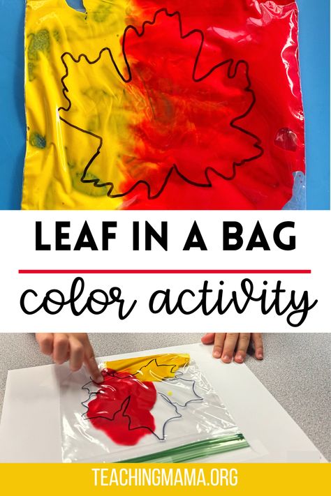 Sensory Leaf Painting, Fine Motor Leaf Activities, Leaves Fine Motor Activities, Open Ended Fall Activities For Preschool, Harvest Fine Motor Activities, Leaf Centers Preschool, Red Leaf Yellow Leaf Activities, Leaf Sensory Activities, Leave Activities For Toddlers