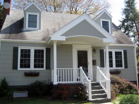 Cape cod front portico/porch design - Architecture & Residential Design by Christopher Friends at Coroflot.com Front Entrance Ideas Exterior, Front Porch Design Ideas, Cape Cod Exterior, Cape Cod House Exterior, Diy Machine, Front Porch Addition, Veranda Design, Portico Design, Porch Design Ideas