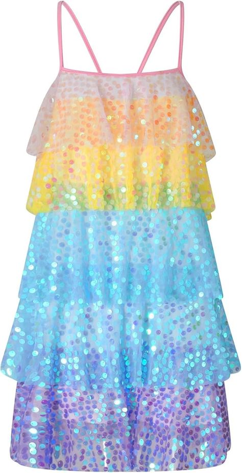 Amazon.com: Sequin Dress for Women Party Night Sexy Colorful Rainbow Sequin Fringe Dress Sparkly Sleeveless Mini Tassel Dress (Rainbow Colorful, XL) : Clothing, Shoes & Jewelry Sequin Fringe Dress, Rainbow Sequin Dress, Dress For Women Party, Black And White Suit, Stylish Skirts, Tassel Dress, Power Dressing, Rainbow Dress, Fringe Dress