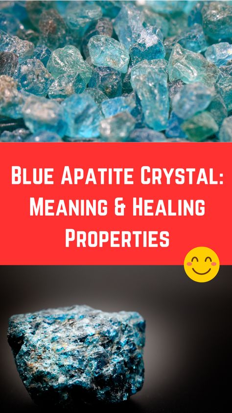 Blue Apatite Crystal: Meaning & Healing Properties (Full Guide) Blue Appetite Crystal Meaning, Blue Apatite Crystal Meaning, Apatite Crystal Meaning, Blue Apatite Jewelry, Crystals For Kids, Blue Apatite Crystal, Apatite Jewelry, Apatite Crystal, Crystals Healing Properties