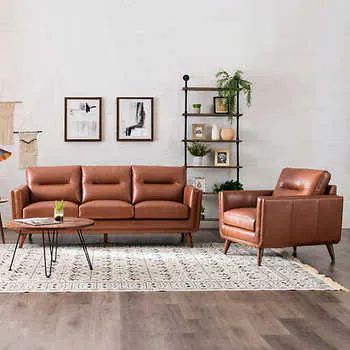 Sectional Sofas | Costco Dark Leather Couches, Psychologist Office, Leather Couches Living Room, Sofa And Chair, Set Sofa, Brown Leather Sofa, Leather Living Room Set, Leather Couch, House Projects