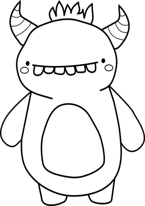 Fun Monster coloring pages for your little one. They are free and easy to print. The collection is varied with different skill levels Tooth Monster, Monster Quilt, Silhouette Disney, Doodle Monster, Monster Truck Coloring Pages, Monster Coloring Pages, Felt Stories, Monster Theme, Monster Drawing