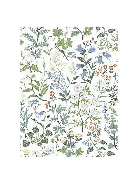 French Country Cottage, Vinyl Colors, Vintage Wallpaper, Floral Botanical, Country Cottage, Surface Pattern Design, Flower Wallpaper, Flower Wall, Floral Wallpaper