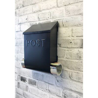 Steel Mailbox, Newspaper Holder, Mailbox Posts, Modern Mailbox, Mailbox Decor, Metal House Numbers, Wall Mount Mailbox, Mounted Mailbox, Spruce Up Your Home