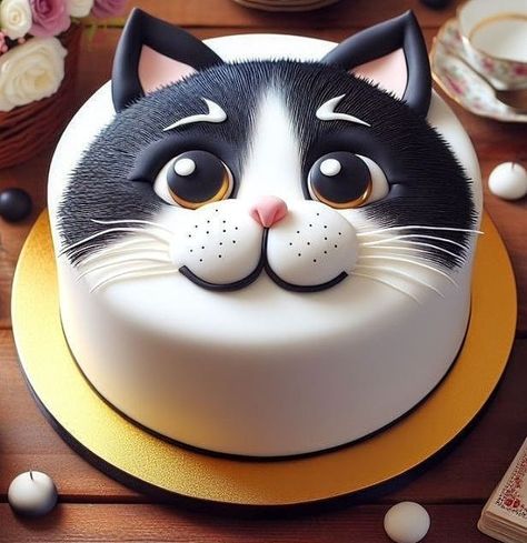 Fantasy Birthday, Excited For Christmas, Simple Cake, Animal Cakes, Cake Decorating Designs, Dog Cake, Cat Cake, Crazy Cakes, Cake Lover