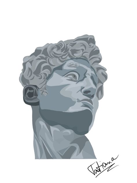 Greek Statue Painting Easy, Greek Statue Painting Acrylic, Greek Statue Painting, Greek Statue Drawing, Shadows Aesthetic, Statue Drawing, Pump Covers, Gcse Textiles, Sticker Wallpaper