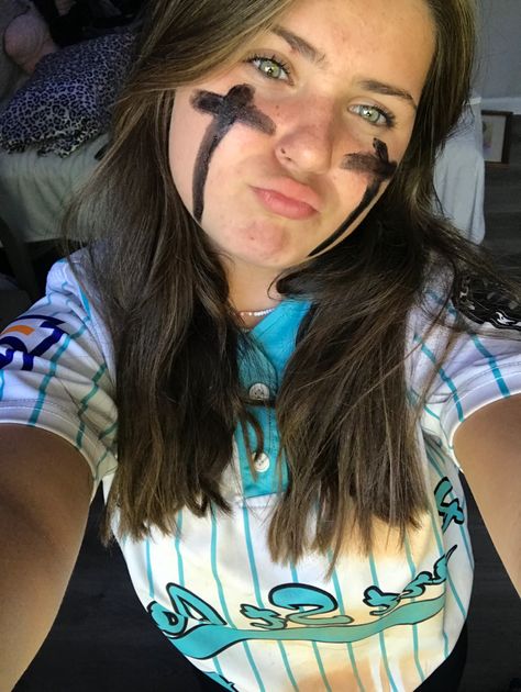 Baseball Face Paint Black, Cute Eye Black Ideas Sports, Eye Black Designs Softball, Cute Eyeblack Softball, Eye Black For Softball, Eye Black Ideas Sports Softball, Eye Black Ideas Sports Baseball, Eye Black Inspo Softball, Eyeblack Ideas For Softball